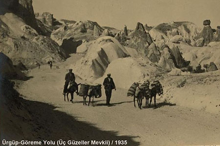 Ürgüp-Göreme Yolu-Üç Güzeller Mekii-1935
